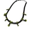 [J6984] - Designer Choker 'Sissi' Black Green