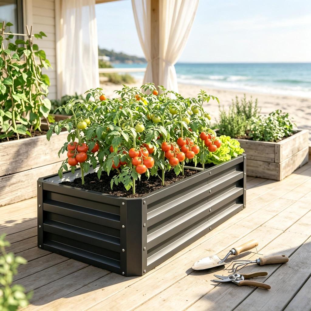 Modern Garden Box, Functional Planter, High-Quality Raised Bed (only with garden box)