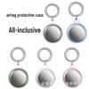 Solid Color AirTag Protective Keychain – Full Coverage, Anti-Lost Case for Apple AirTags