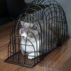 Metal Simple Cat Bath Cage Anti Seizing Anti Biting Wash Cat Cage Fixed Lightweight Cleaning Pet Cage Cat Shower Hair Drying