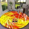 1pc General-purpose Rug, Barcelona FC Printed Round Rug, Comfortable Office Chair Carpet, Home Entrance Floor Mat