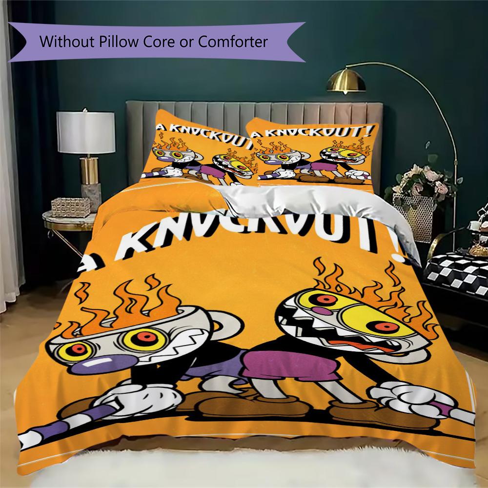 KNDCKDUT Pattern Bedding,Quilt Set Quilt Cover Pillowcase Home Birthday Gift (1*duvet cover+2*pillowcase,without core)ZSJT0917057
