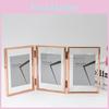 7 And 5 Inch Double Sided Transparent Fold Dual Photo Frame For Home Decor