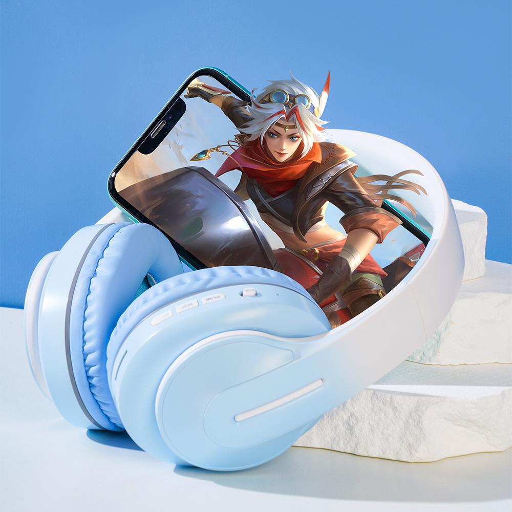 Игровая игра складная выдвижная гарнитура градиентного цвета модная новая беспроводная гарнитура Bluetooth-гарнитура