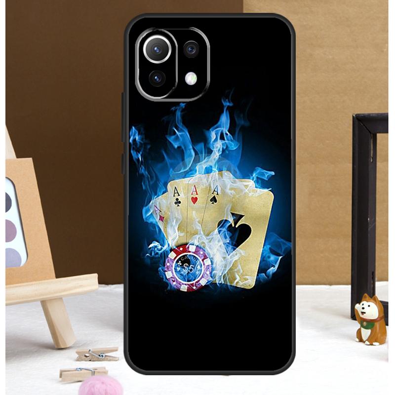 Кейс для покера и костей для Xiaomi 13 14 15 Ultra 13T 14T 15T 17 Pro Max POCO X7 X3 X5 X6 F5 F6 F7 F8 Pro