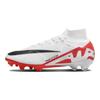 Nike Кроссовки унисекс Mercurial Superfly 9 Elite FG Ready Pack Белый Ярко-Малиновый Черный DJ4977-600
