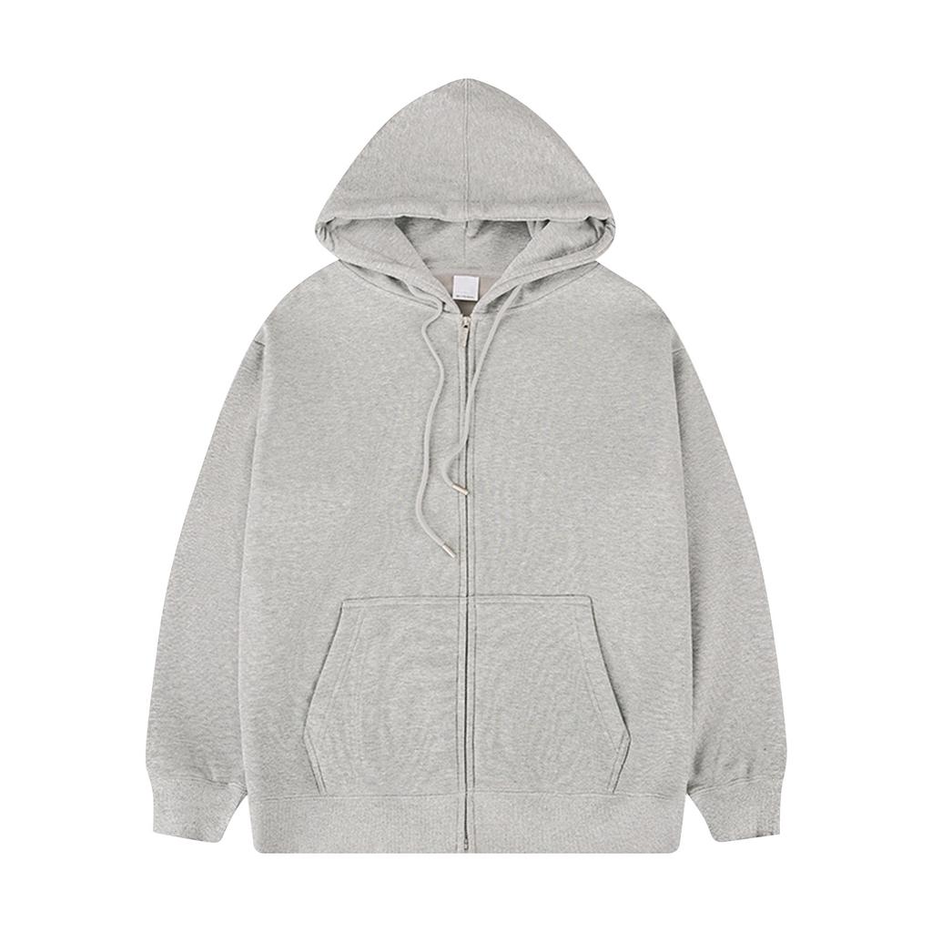 Мужская однотонная куртка с карманом на молнии с длинными рукавами, куртка с капюшоном, толстовка