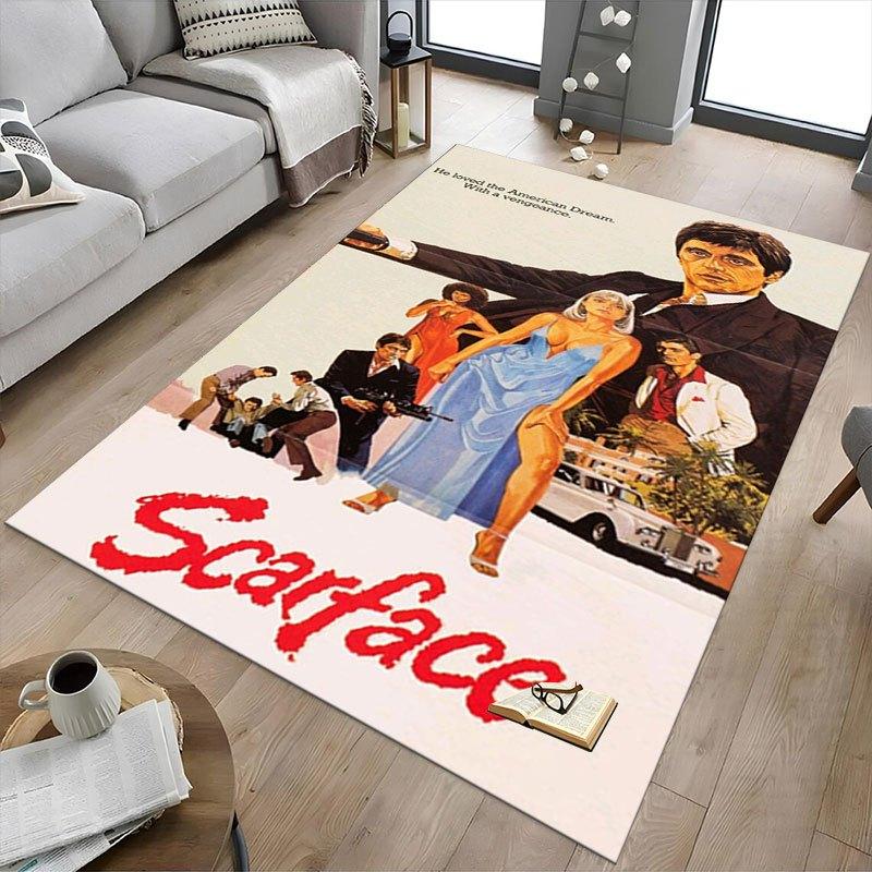 1 шт. Коврик для офисного кресла Scarface, Мягкий, Удобный, Всесезонный, Идеально подходит для дома, спальни или офисного декора, Идеальный подарок для