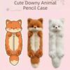 Zipper Closure Animal Storage Bag Large Capacity Stationery Organizer Pen