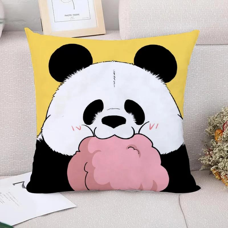 Милая панда Декоративная наволочка для гостиной, офиса, дома, наволочка для автомобиля, украшения