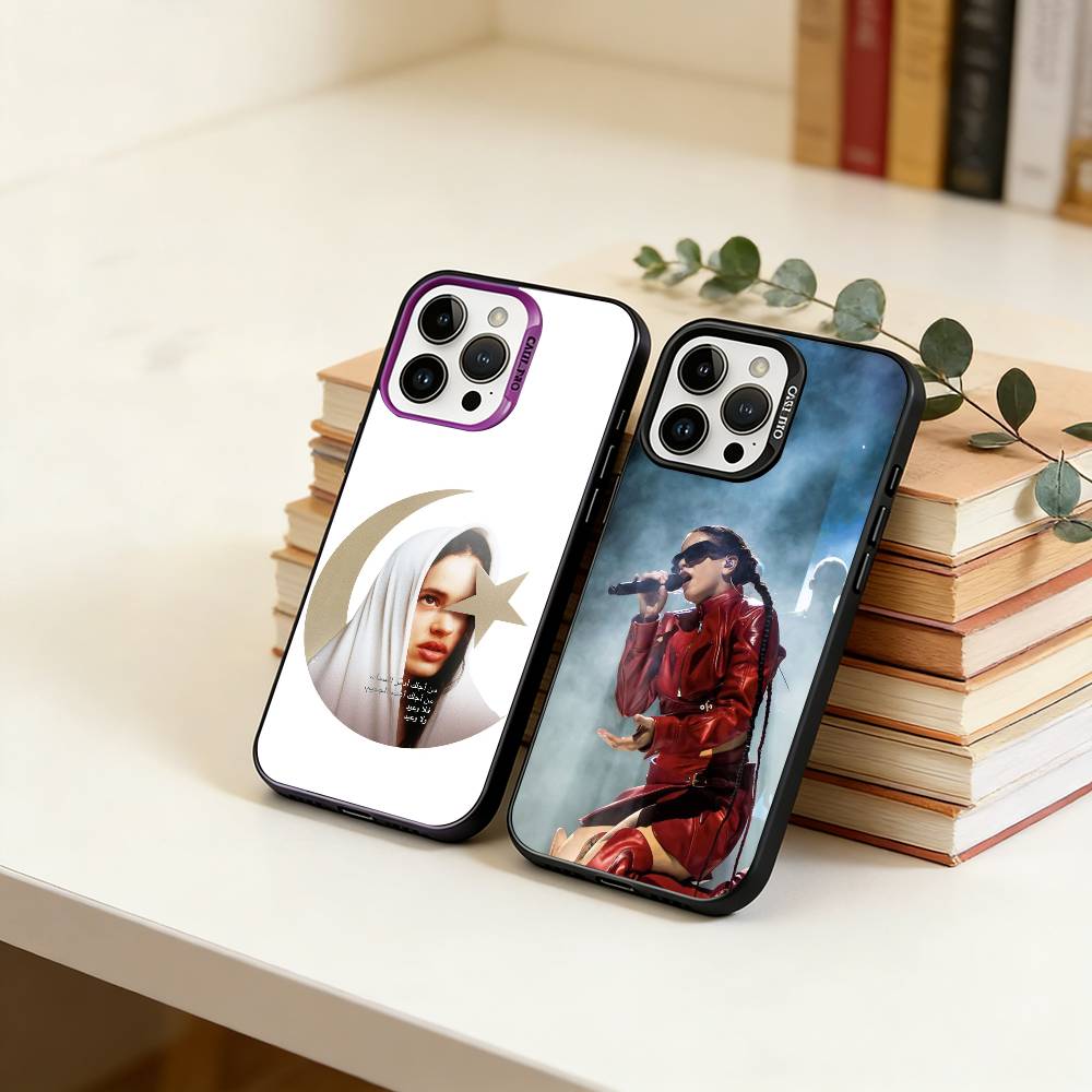 Singer R-ROSALíA Phone Case For iPhone 17,16,15,14,13,12,11 Plus,Pro Max,XS,Colorful Silver Phone case Funda Cover