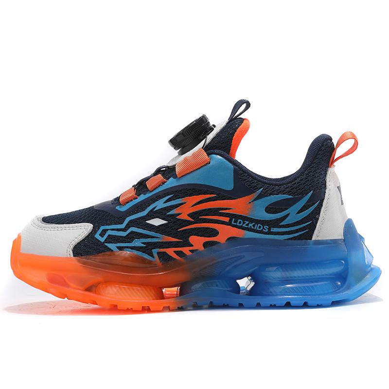 Детская обувь Повседневная обувь Обувь для родителей и детей Модная обувь Детская трендовая универсальная повседневная модная обувь с вращающимися пуговицами Баскетбольная обувь