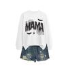 Womens Loose Fit Long Sleeve Cotton Hoodie With Lace Spider Print Fall Winter Casual Fashion Top