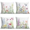 Весенняя и летняя наволочка с цветочным принтом, наволочка для подушки, домашняя, для дивана