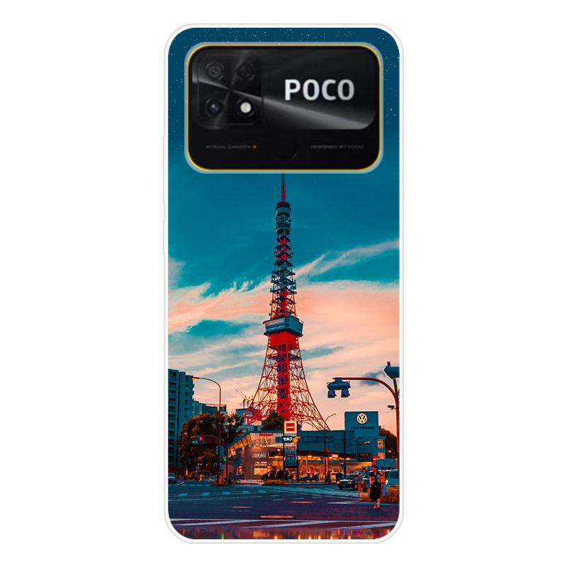 Для Xiaomi Poco C40 C 40 Чехол Мягкая силиконовая задняя крышка Мультяшный чехол для телефона Разнообразие