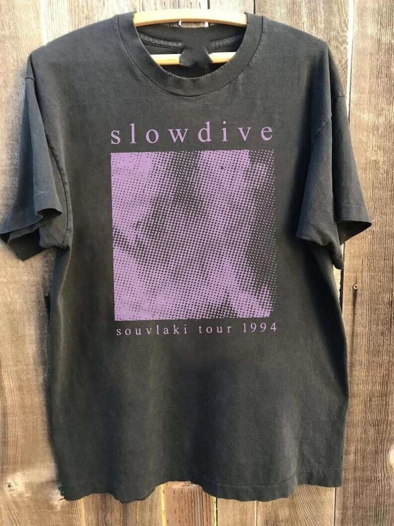 Винтажная футболка Slowdive Tour 90-х, Унисекс футболка группы Slowdive, размеры S-4XL BL1305