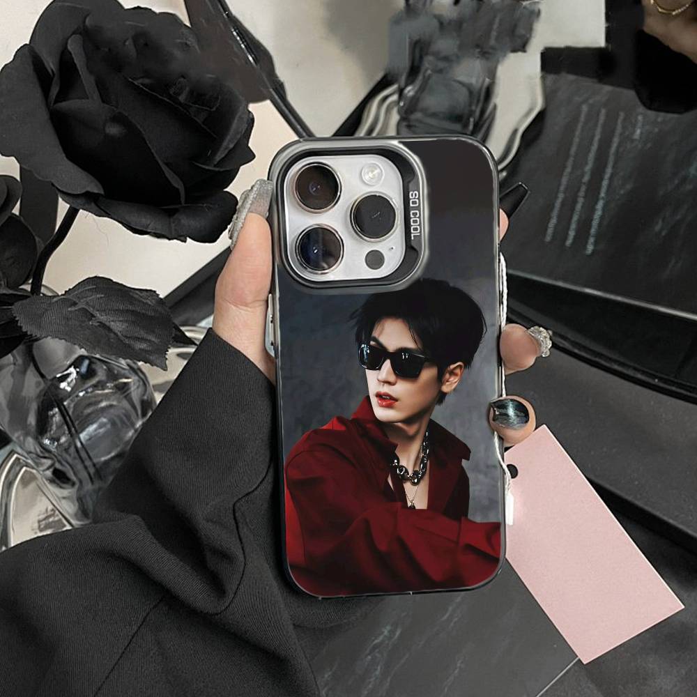 KOP Чехол для телефона Чжан Линхэ Для iPhone17, 16,15,14,13,12 Pro Max Черный Конфетный Матовый Ударопрочный Чехол