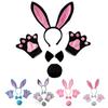 Children Cosplay Party Costume Rabbit Headdress Bowtie Cos-play Clothes Accessories Party Props Girls Bunny Headband