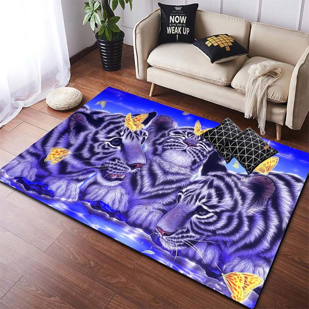 Ковры с принтом тигра, коврики с животными, напольные коврики, коврики и ковер для дома, гостиной, современный прямоугольный ковер
