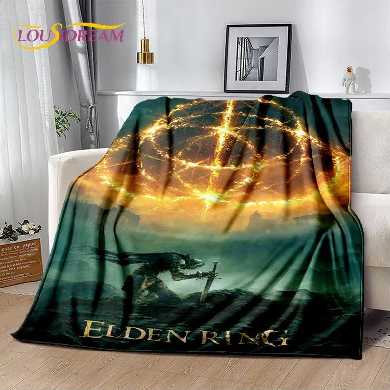 Elden Ring Game Gamer 3D Printed Soft Plush Blanket,Flannel Blanket Throw Blanket for Living Room Bedroom Bed Sofa Picnic Cover