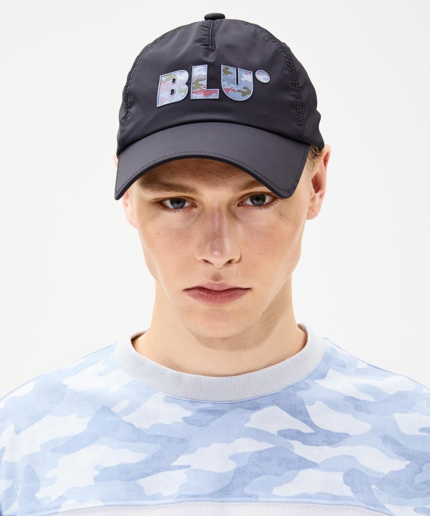 Кепка BLUDOT с камуфляжным шевроном_Чёрный