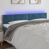 VidaXL LED Headboard Bedroom Furniture Double Bed Accessory Inner Bed Frame Headboard Dark Blue 3121536