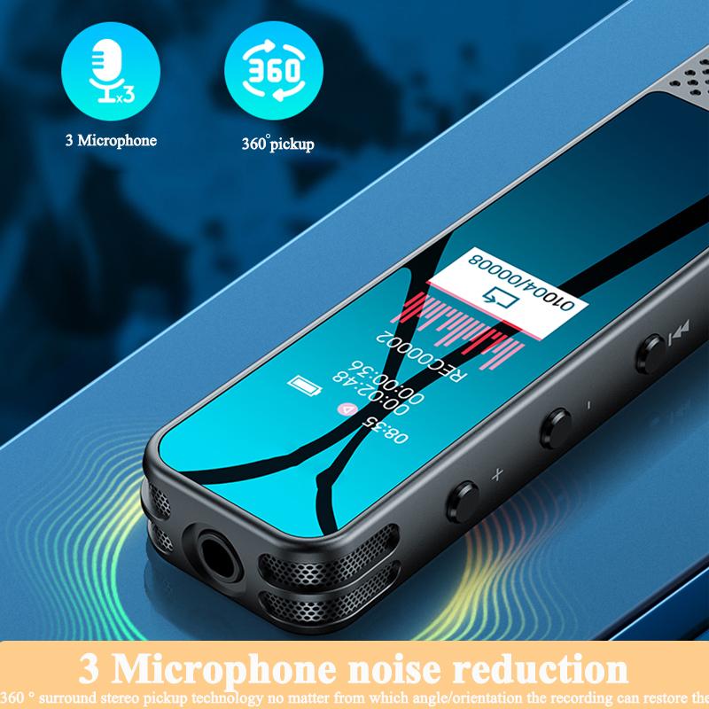 Bluetooth-запись телефонных звонков, активированный диктофон Espia 32 г 64 ГБ, шумоподавление, длительный режим ожидания, диктофон, Mp3-плеер + громкоговоритель