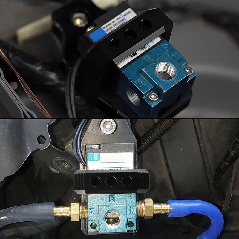 Solenoid Valve Mounting Bracket AEM Mounting Bracket Solenoid Valve Mount Holder Bracket 3 Port Boost Controller Solenoid Valve