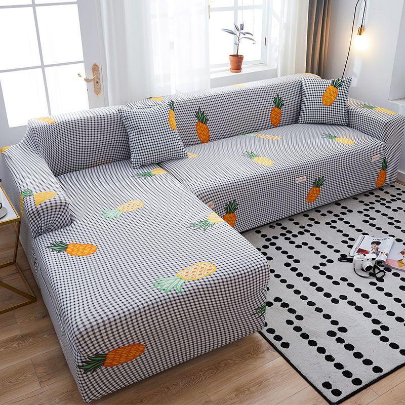 Чехол на подушку для дивана с геометрическим принтом, защита для мебели, L-образный угловой чехол для кресла, эластичный чехол для дивана для гостиной, дома