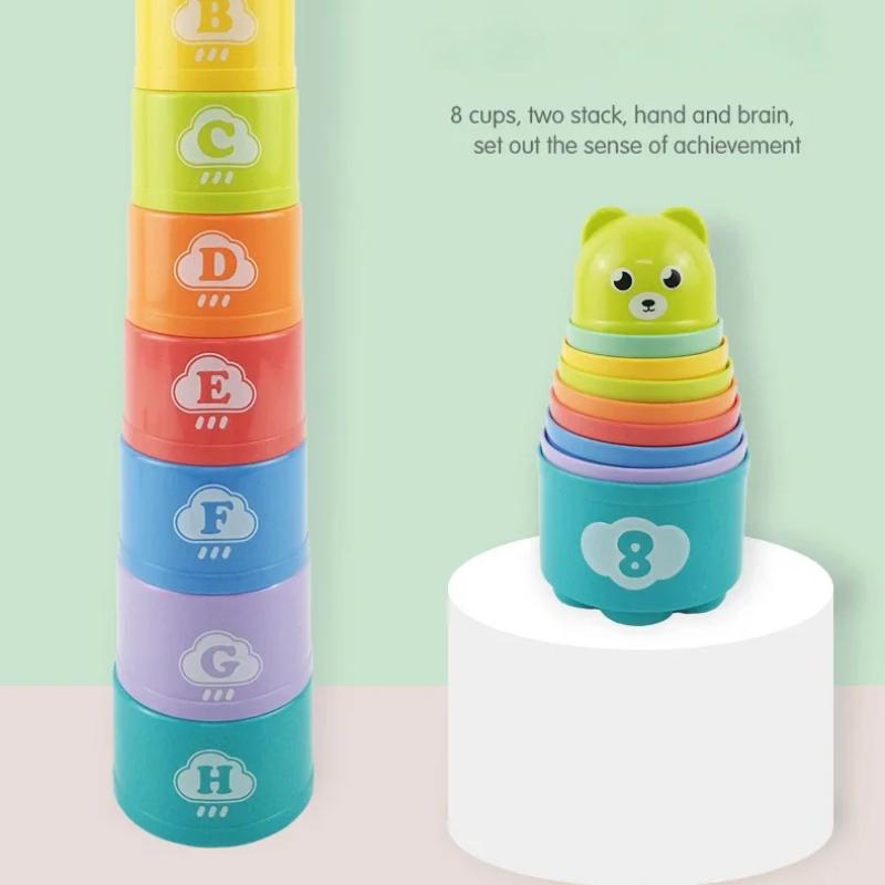 Обучающий набор игрушек «Стаканчики» Игрушка для раннего развития детей Малыши Обучающие материалы по системе Монтессори