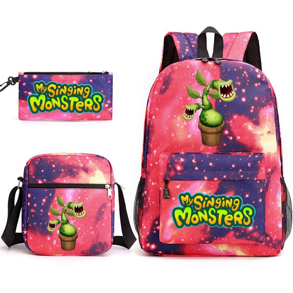 Школьный рюкзак Monster Concert My Singing Monsters, трехсекционный, большой вместимости, для ученика
