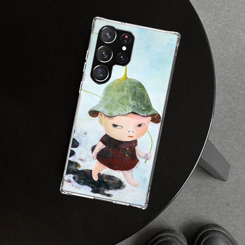 Чехол для телефона Y-Yoshitomo Nara для Samsung Galaxy S26 S25 Edge S24 S23 Ultra S22 Plus S21 FE S20 + Художественный персонализированный Fundas Gala