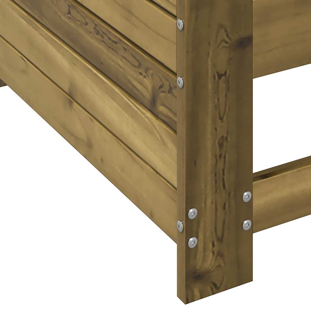 Garden Sofa with Armrests 69 x 62 x 70.5 cm Pressure Treated Pine Wood