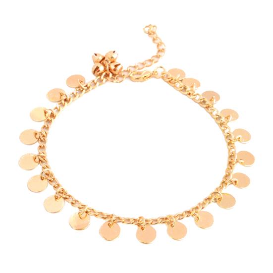Женщины Boho Bell Круглые Подвески Ножные браслеты Браслет на щиколотке Цепь Ювелирные изделия для ног