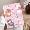 Чехол для планшета для iPad Air 4 5 M3 M2 1 2 M4 11 дюймов Pro 2025 Pro 11-го 10-го 9-го 8-го 7-го 12,9 дюйма Mini 6 7 Держатель Обложка Три кота