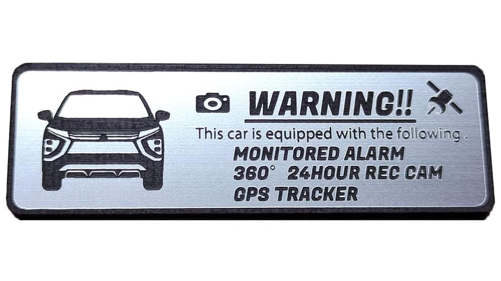 Honami Works ECLIPSE CROSS Эмблема безопасности Eclipse Cross Круглосуточное наблюдение Видеорегистратор GPS-трекер Наклейка