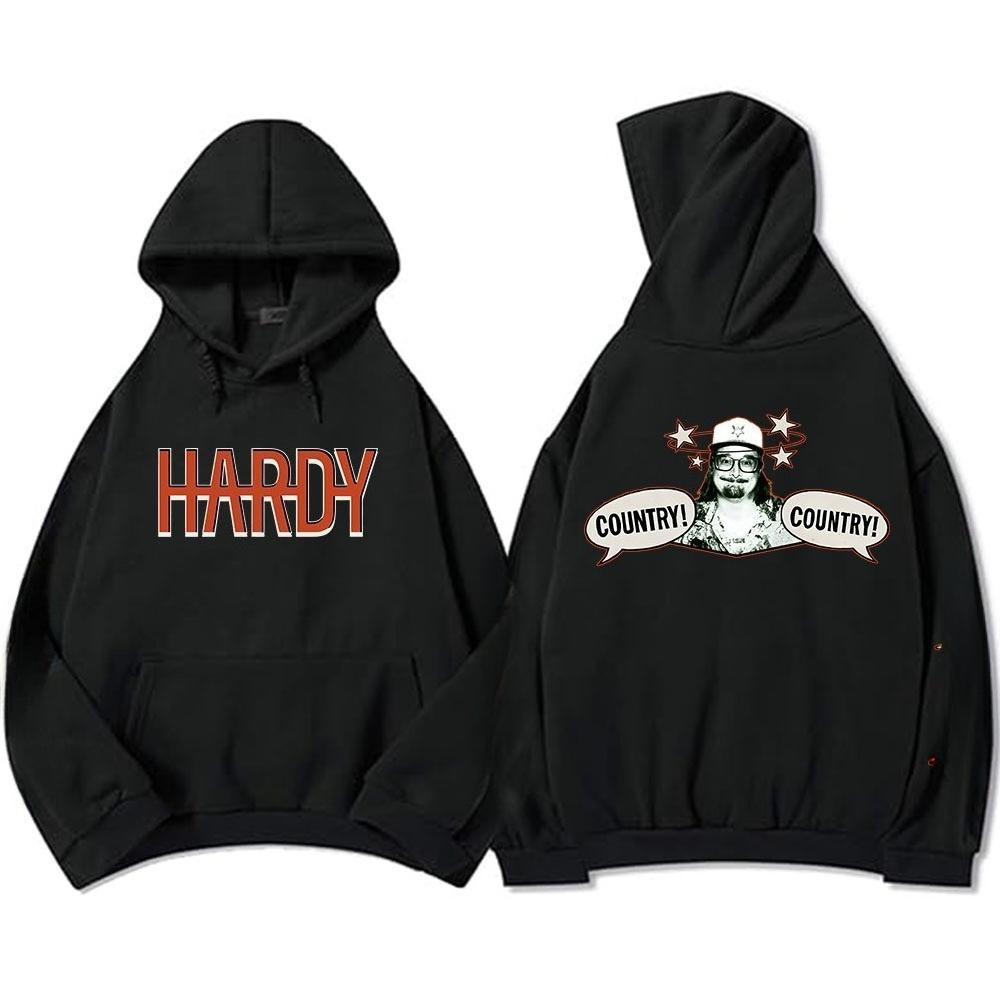 ХАРДИ СТРАНА! СТРАНА! Худи Мода Осень С капюшоном Мужские Толстовки Гранж Унисекс Уличная одежда Графический принт Альбома Sudaderas