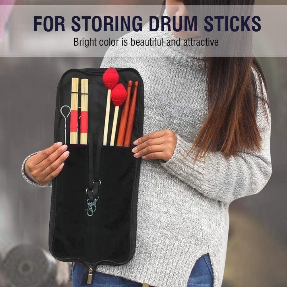 Oxford Cloth Drum Stick Bag Large Capacity Drum Mallet Pocket Performance Accessory