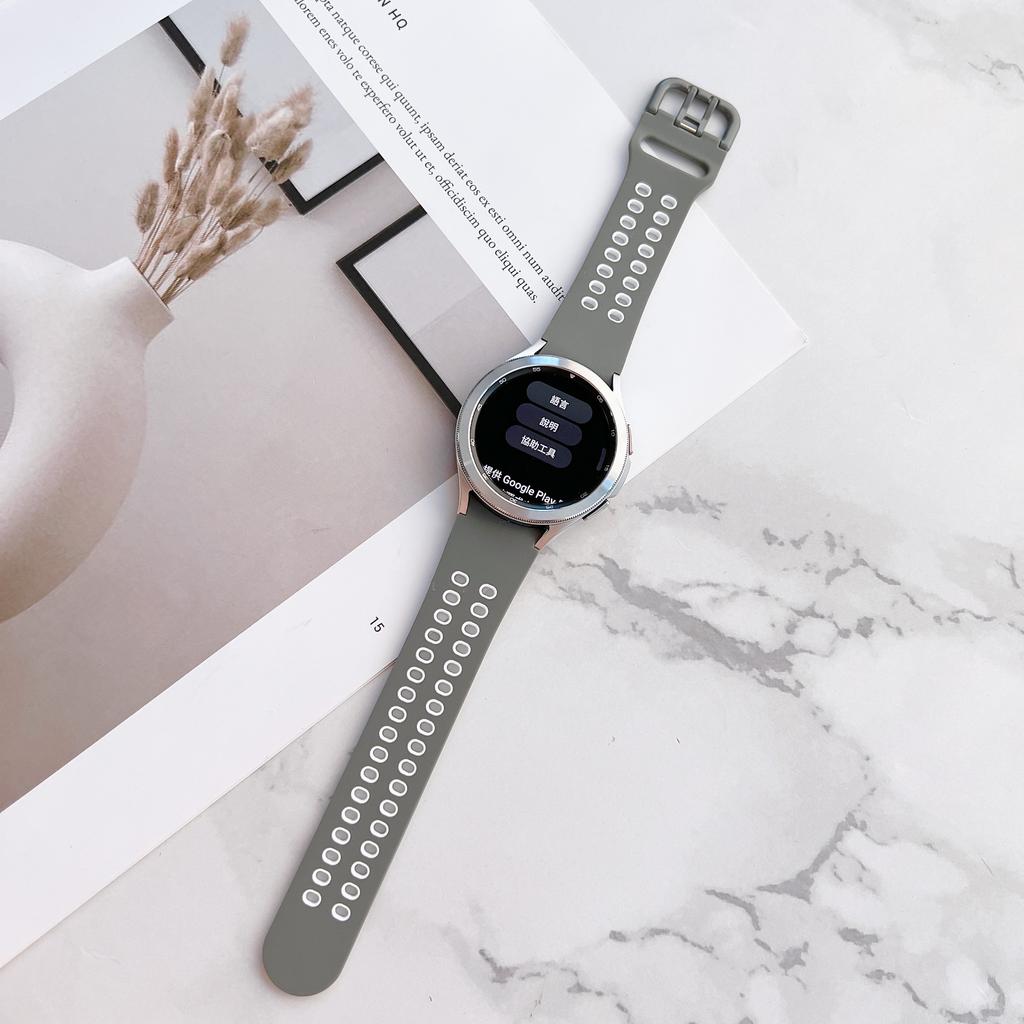 Силиконовый ремешок без зазора для Samsung Galaxy Watch 4/5/6/7 44мм 40мм/5 Pro 45мм Оригинальный ремешок для Galaxy Watch 6 classic