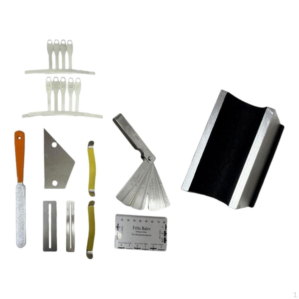 Electric Guitar Care Kit with Fretboard Polishing Tools And Neck Rest