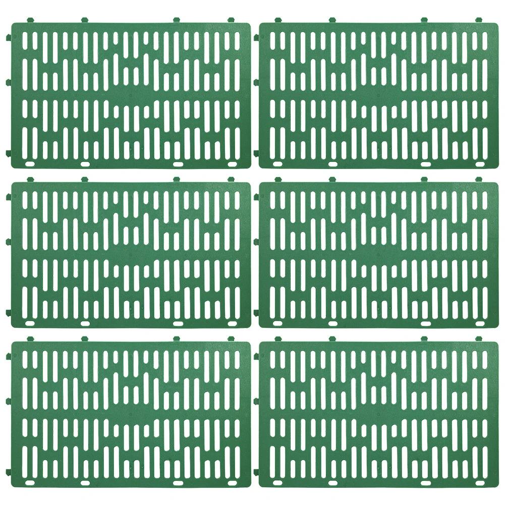 6pcs Tree Trunk Protector Vent Hole Design Plant Protector Cage PVC Trunk Bark Saplings Guard Cover Plant Protection Fence Tools