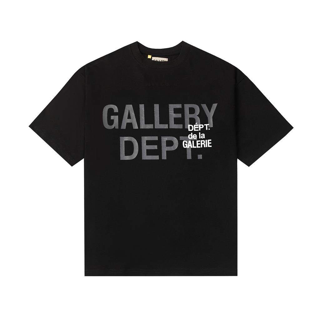 Оптовая продажа GALLERY DEPT стираная старая короткорукавная красота модный ретро принт черепа парная свободная футболка лето