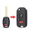 Для Honda Fit Accord Civic 2006-2011 2003-2013 CRV 2018 Pilot Modified Flip 2/3/4 кнопки автомобильный дистанционный ключ Shell с/без резиновой прокладки