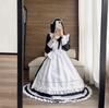 SVNVIOZ Maid Cute Gothic Lolita Authentic Long Sleeve Cosplay Popular for and Includes Bow and Set Outfit, Costume, Dress, Halloween, Parties, Events,