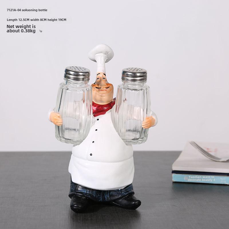 Смола Фигурка Шеф-повара в Европейском Стиле Для Домашнего Декора, Украшение для Торговой Точки, Кофейного Столика