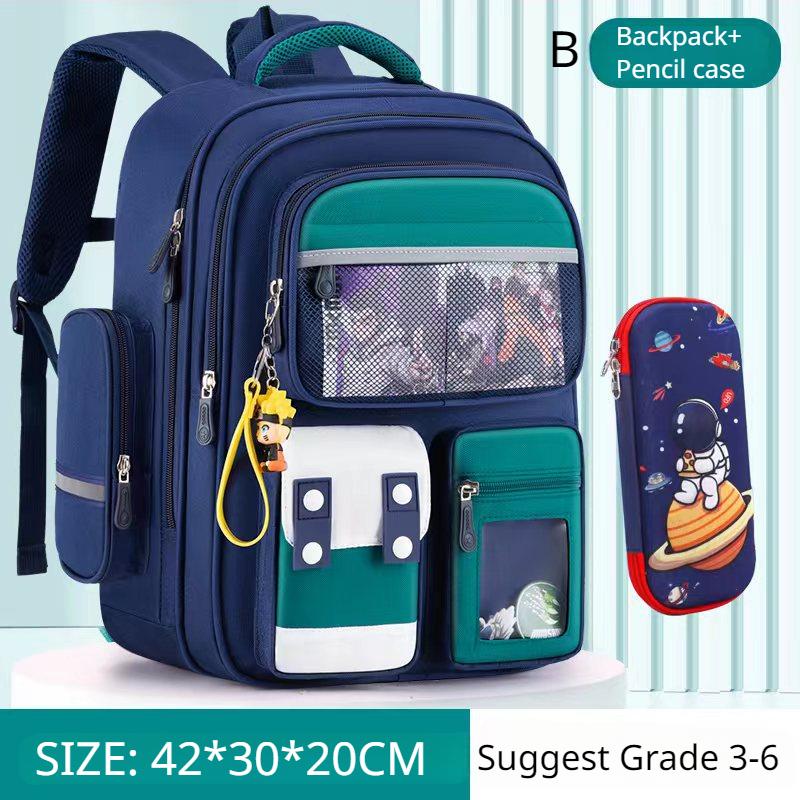 2025 Новый Ультралегкий Школьный Рюкзак для Ученика Студента Набор из 3 Предметов Детская Сумка для Книг 3-6 Класс Унисекс Оксфорд Водонепроницаемый Рюкзак Сумка для Учебы