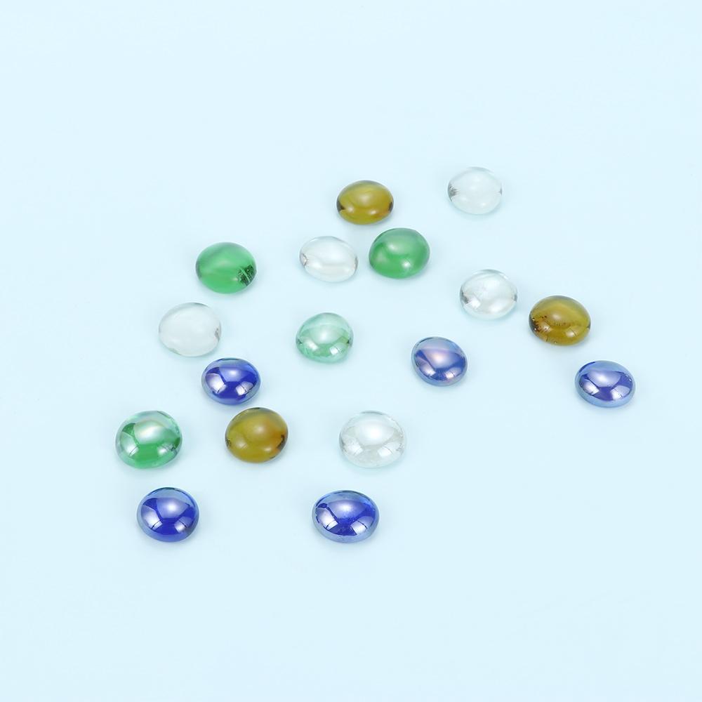 Rocks Ornament 100g Stone Pebbles Decoration Craft Mixed Color Marbles Beads Aquarium Glass Stones Fish Tank