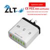 6-портовое USB-зарядное устройство 65 Вт QC3.0 - Высокомощная быстрая зарядка для нескольких устройств для США/ЕС/Великобритании/Австралии.
