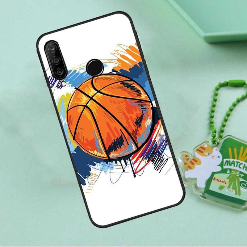 Basketball Ball For Huawei Nova 8i 11i 12i 12s 9 10 SE Y90 Y60 Y70 Y72 Y61 Y91 P20 P30 P40 Lite P60 Pro Case