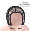 Невидимая сетчатая шапочка для парика U-образная часть черная сетка для волос аксессуары для парика кружевная шапочка для парика для изготовления париков